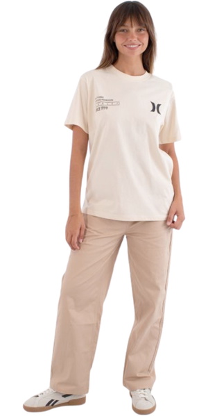 2026 Hurley Womens Back On 99 Regular Tee WTSEU00023 - Beige